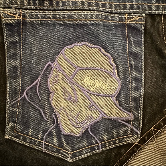 Men large Exco jeans jacket hip-hop, Y2K style - Picture 4 of 6